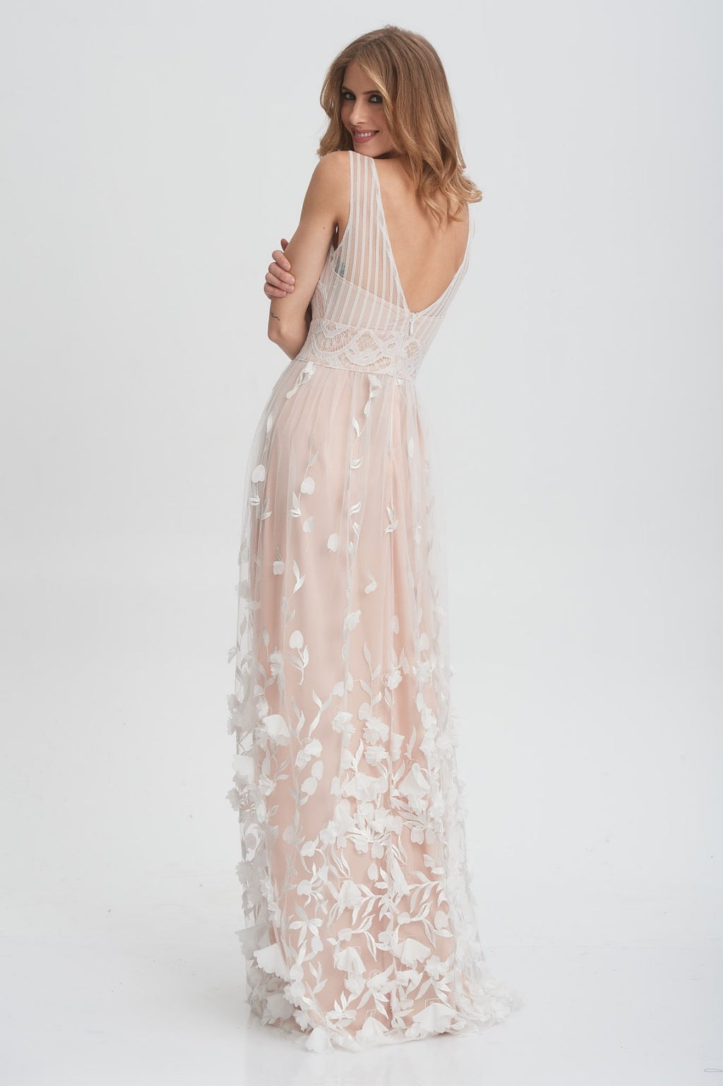 Vera Les Fleurs du Mont Blanc Evening Dress