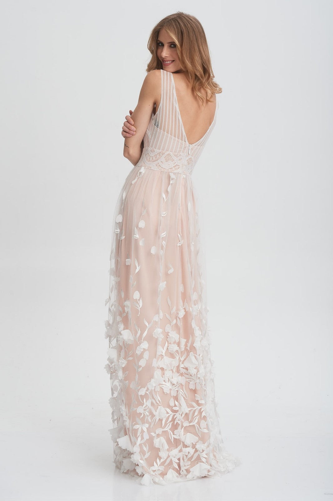 Vera Les Fleurs du Mont Blanc Evening Dress