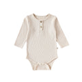 Autumn Arrival Baby Unisex Long Sleeves Casual Plain Crew Neck bodysuit and Pants Clothing Sets