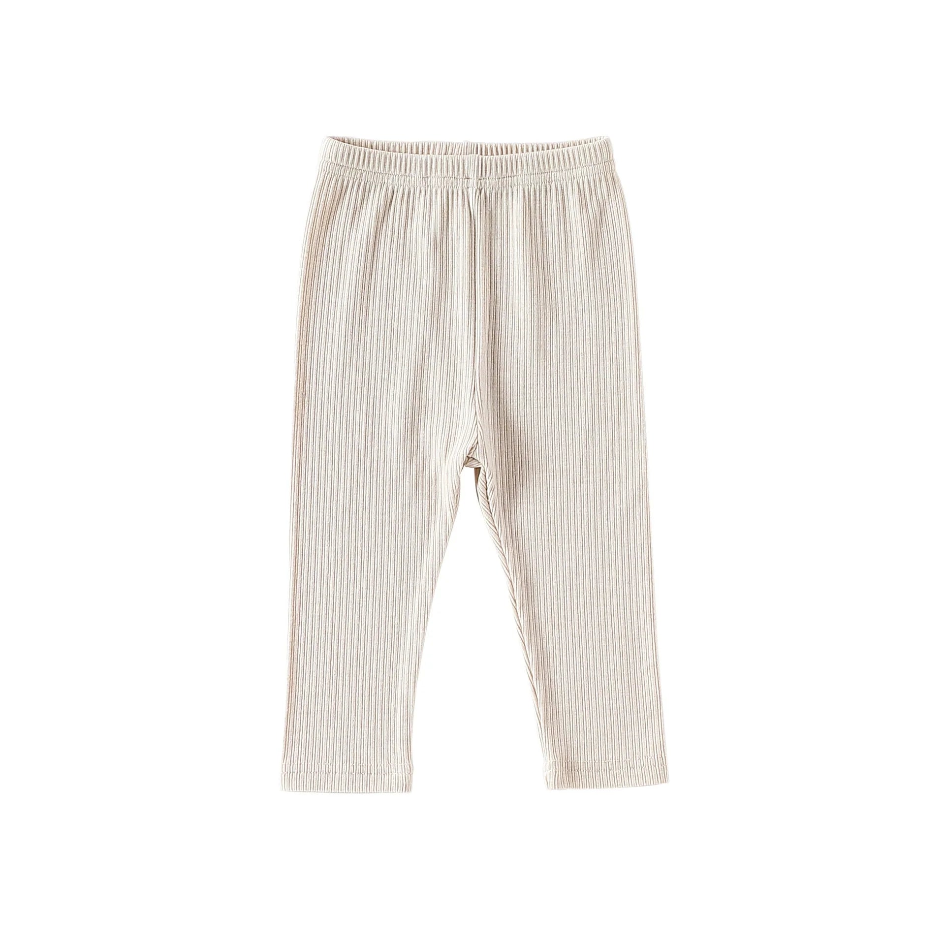 Autumn Arrival Baby Unisex Long Sleeves Casual Plain Crew Neck bodysuit and Pants Clothing Sets